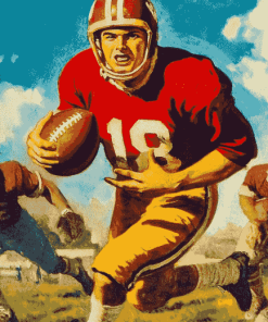 Vintage 1946 American Football Diamond Painting