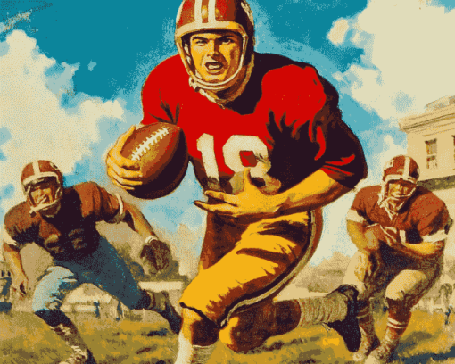 Vintage 1946 American Football Diamond Painting