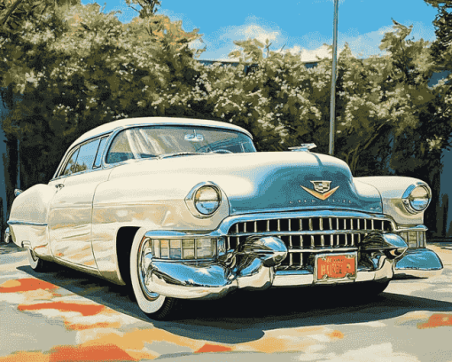 Vintage 1950s Cadillac Diamond Painting