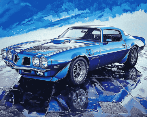 Vintage 1970 Firebird Diamond Painting