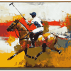 Vintage Abstract Polo Player Diamond Painting