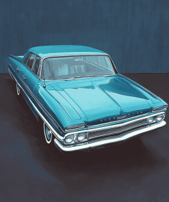 Vintage Blue Plymouth Belvedere Diamond Painting