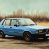 Vintage Blue Volvo 240 Diamond Painting