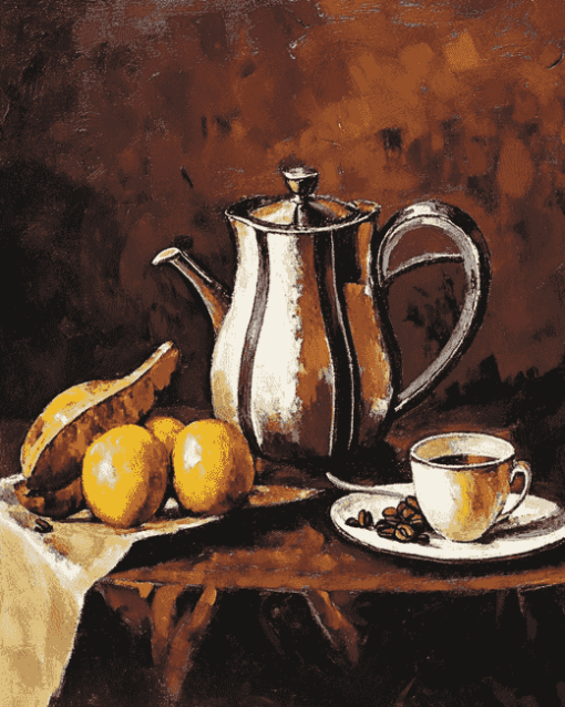 Vintage Coffee Pot Still Life Diamond Painting