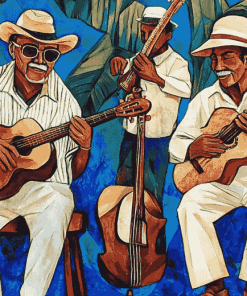 Vintage Cuban Musicians Diamond Painting