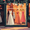 Vintage Dress Shop Diamond Painting