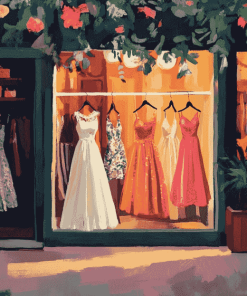 Vintage Dress Shop Diamond Painting