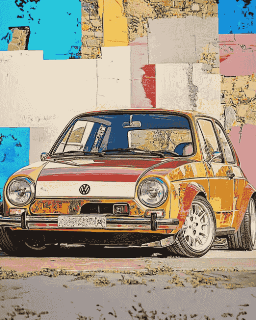 Vintage Golf 1 Car Diamond Painting