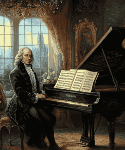 Vintage Johann Sebastian Bach Masterpiece Diamond Painting