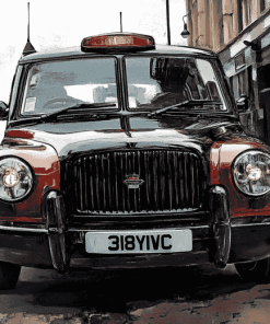 Vintage London Taxi Diamond Painting