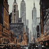 Vintage NYC Skyline Diamond Painting