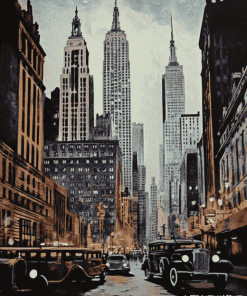 Vintage NYC Skyline Diamond Painting