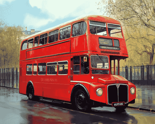 Vintage Routemaster Engines Diamond Painting