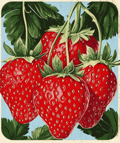 Vintage Strawberry Diamond Painting