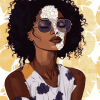 Vitiligo Africans Beauty Diamond Painting