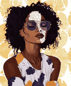 Vitiligo Africans Beauty Diamond Painting