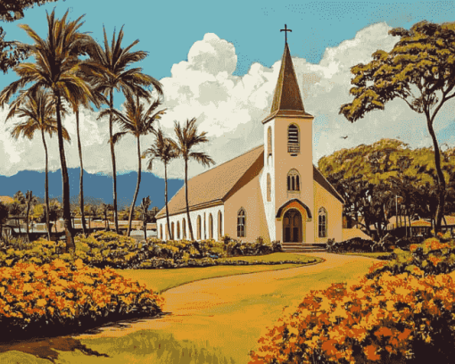 Wailea Cathedral Diamond Painting