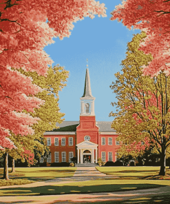 Wake Forest University Campus Diamond Painting