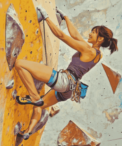 Wall Climber Lady Diamond Painting