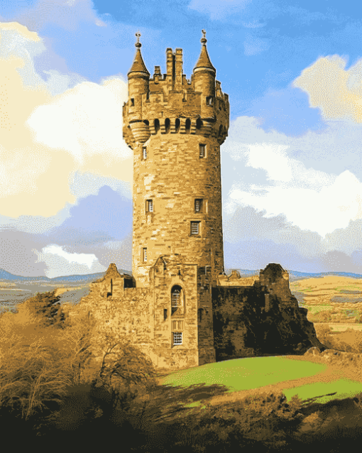 Wallace Monument Stirling Towers Diamond Painting