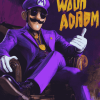 Waluigi from Super Mario Diamond Painting