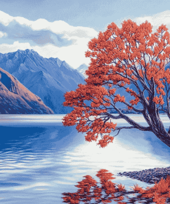 Wanaka Lake Scenic Beauty Diamond Painting