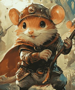 Warrior Mice Animation Diamond Painting