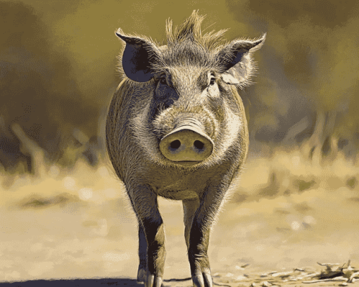 Warthog Piggy Diamond Painting