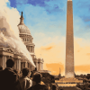 Washington Monument Tower Diamond Painting