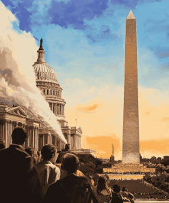 Washington Monument Tower Diamond Painting