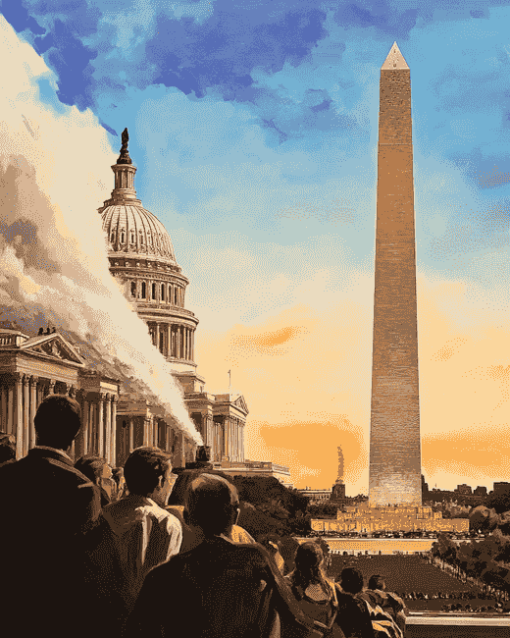 Washington Monument Tower Diamond Painting