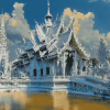 Wat Rong Khun Thailand Temple Diamond Painting