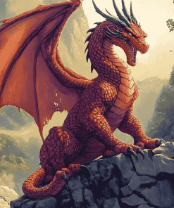 Welsh Dragon Fantasy Diamond Painting