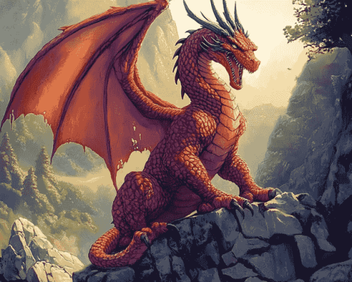 Welsh Dragon Fantasy Diamond Painting