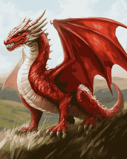 Welsh Dragon Fantasy Diamond Painting