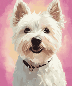 West Highland Terrier Puppy Diamond Painting