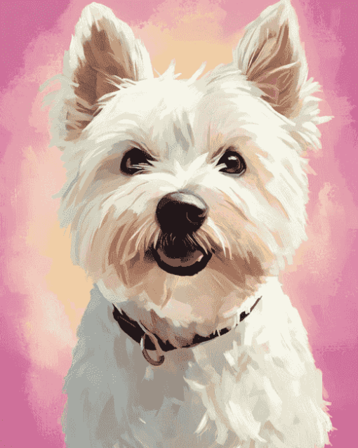 West Highland Terrier Puppy Diamond Painting