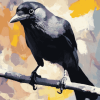 Western Jackdaw Fowl Diamond Painting