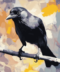 Western Jackdaw Fowl Diamond Painting