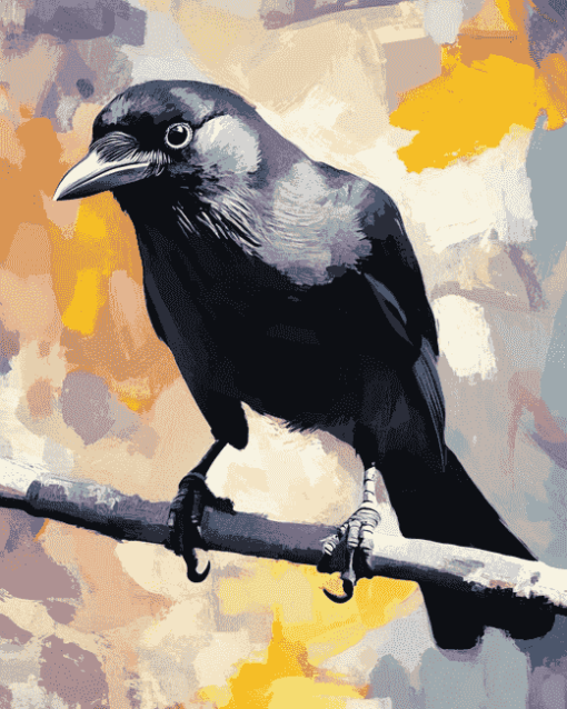 Western Jackdaw Fowl Diamond Painting