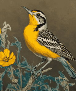 Western Meadowlark Diamond Painting