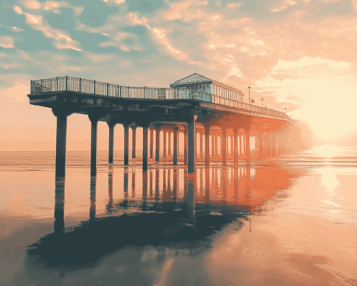 Weston Super Mare Seaside Pier Diamond Painting