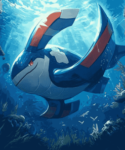 Whale Kyogre Pokemon Diamond Painting