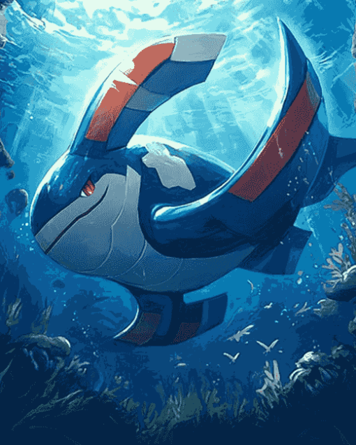 Whale Kyogre Pokemon Diamond Painting