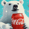 White Bear Coca Cola Diamond Painting