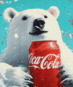 White Bear Coca Cola Diamond Painting