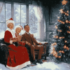 White Christmas Movie Scene Diamond Painting