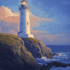 White Lighthouse Beacon Diamond Painting