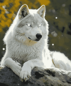 White Wolf Diamond Painting