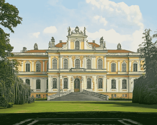 Wilanow Palace Scenic Diamond Painting